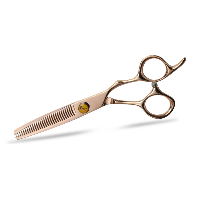 Roségouden haarknipschaar van 440C staal